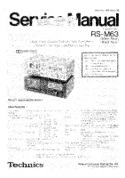 Technics - RSM-63 - Service manual 